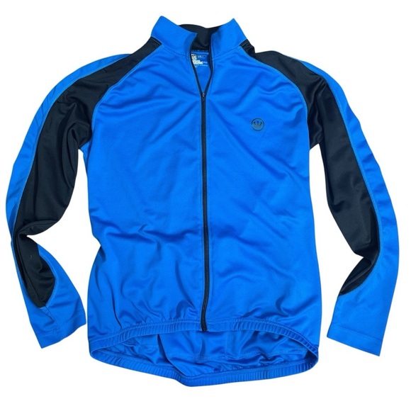 GUC Canari Blue/Black Front Zip Men’s Cycling Jersey Sz M - Picture 1 of 8